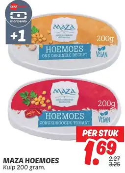 Dekamarkt Maza hoemoes aanbieding
