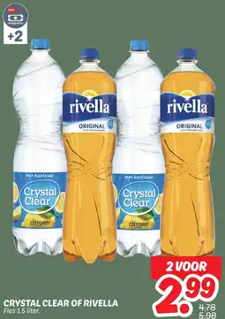 Dekamarkt Crystal clear of rivella aanbieding