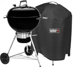 Coolblue Weber Master Touch GBS E-5750 57 cm Zwart + Weber Premium Hoes 57 centimeter aanbieding