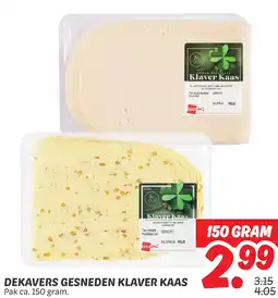 Dekamarkt Dekavers gesneden klaver kaas aanbieding