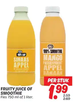 Dekamarkt Fruity juice of smoothie aanbieding