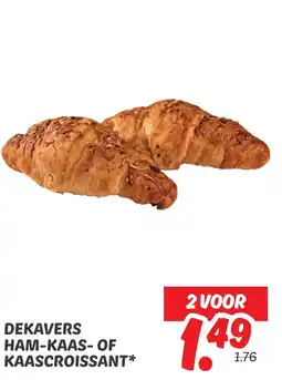 Dekamarkt Dekavers ham-kaas-of kaascroissant aanbieding