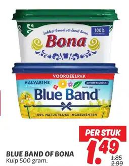 Dekamarkt Blue band of bona aanbieding