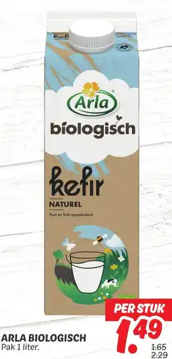 Dekamarkt Arla biologisch aanbieding