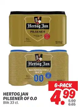 Dekamarkt Hertog jan pilsener of 0.0 aanbieding