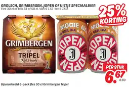 Dekamarkt GROLSCH, GRIMBERGEN, JOPEN OF UILTJE SPECIAALBIER aanbieding