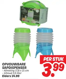 Dekamarkt Opvouwbare sapdispenser aanbieding