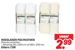Dekamarkt Hoeslaken polykatoen aanbieding