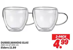 Dekamarkt Dubbelwandig glas aanbieding