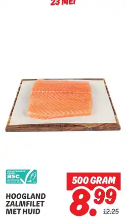 Dekamarkt Hoogland zalmfilet met huid aanbieding