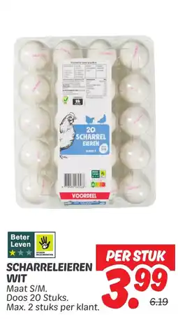 Dekamarkt Scharreleieren wit aanbieding