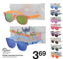 Zeeman Kinder zonnebril met hoes aanbieding