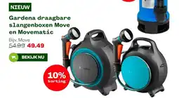 Welkoop Gardena draagbare slangenboxen Move en Movematic aanbieding