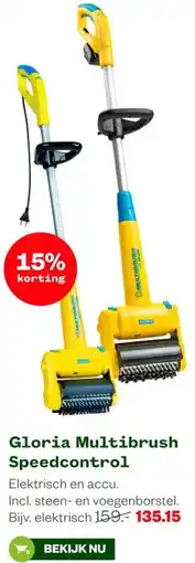 Welkoop Gloria Multibrush Speedcontrol aanbieding