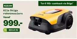 Welkoop Alle Stiga robotmaaiers aanbieding