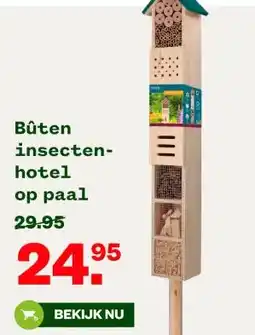 Welkoop Bûten insecten- hotel op paal aanbieding