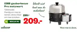 Welkoop COBB gasbarbecue Pro matzwart aanbieding