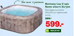 Welkoop Bestway Lay-Z spa Rome smart Airjet aanbieding