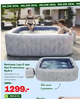 Welkoop Bestway Lay-Z spa San Francisco Hydro aanbieding