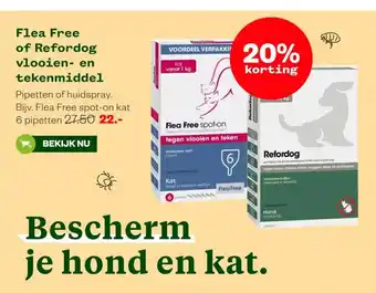 Welkoop Flea Free of Refordog vlooien- en tekenmiddel aanbieding