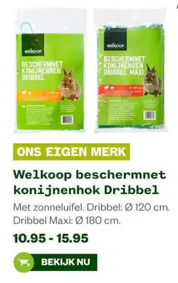 Welkoop Welkoop beschermnet konijnenhok Dribbel aanbieding