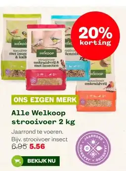 Welkoop Alle Welkoop strooivoer 2 kg aanbieding