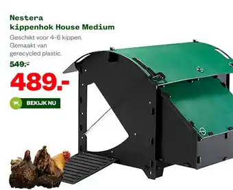 Welkoop Nestera kippenhok House Medium aanbieding
