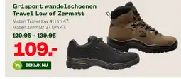 Welkoop Grisport wandelschoenen Travel Low of Zermatt aanbieding
