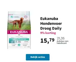 Plein.nl Eukanuba Hondenvoer Droog Daily aanbieding