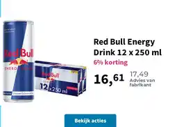 Plein.nl Red Bull Energy Drink 12 x 250 ml aanbieding