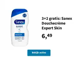 Plein.nl 3+2 gratis: Sanex Douchecrème Expert Skin aanbieding