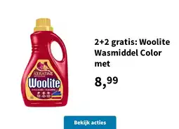 Plein.nl 2+2 gratis: Woolite Wasmiddel Color met aanbieding