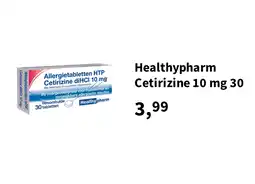 Plein.nl Healthypharm Cetirizine 10 mg 30 aanbieding
