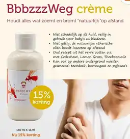 De Rode Pilaren BbbzzzWeg crème aanbieding