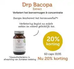 De Rode Pilaren Drp Bacopa Extract aanbieding