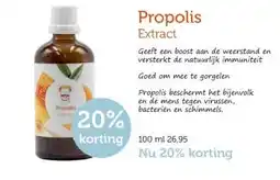 De Rode Pilaren Propolis Extract aanbieding