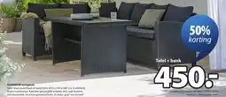 Jysk Tafel + bank aanbieding
