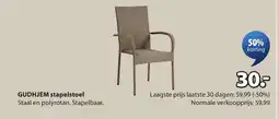 Jysk Gudhjem stapelstoel aanbieding