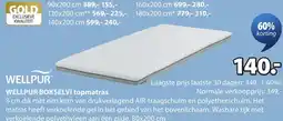 Jysk Wellpur bokselvi topmatras aanbieding