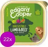 Bol.com Edgard & Cooper Kuipje Lamb Beef Adult - Hondenvoer - 22 x Lam Rund Wortel 150 g Graanvrij aanbieding