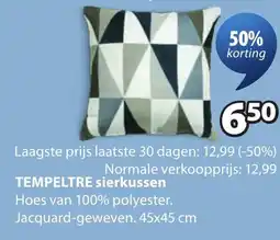 Jysk Tempeltre sierkussen aanbieding