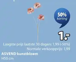 Jysk Asvend kunstbloem aanbieding