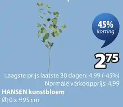 Jysk Hansen kunstbloem aanbieding