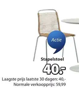 Jysk Stapelstoel aanbieding