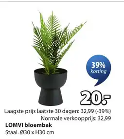 Jysk Lomvi bloembak aanbieding