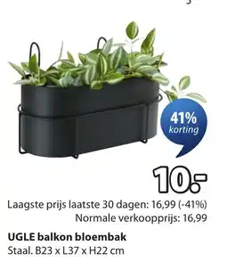 Jysk UGLE balkon bloembak aanbieding