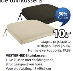 Jysk Vesterhede tuinkussen aanbieding