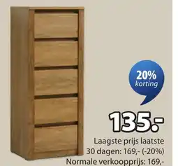 Jysk Vedde ladekast aanbieding
