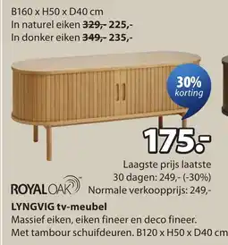 Jysk Royal oak lyngvig tv-meubel aanbieding