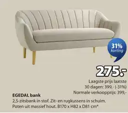 Jysk Egedal bank aanbieding